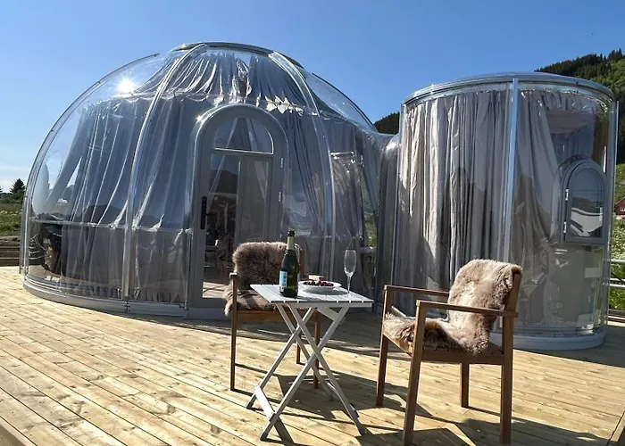 Glass Domes At Arctic Ocean Kemping *